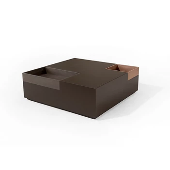 Salontafel Tray in lak met fineer eik Karat Tables to Love