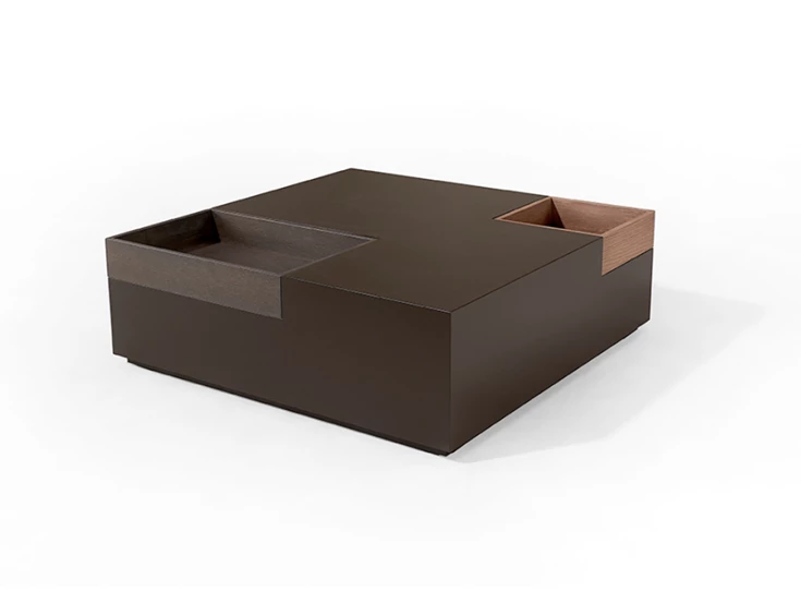 Salontafel Tray in lak met fineer eik Karat Tables to Love