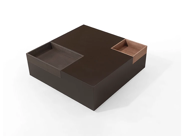 Bovenkant Salontafel Tray in lak met fineer eik Karat Tables to Love