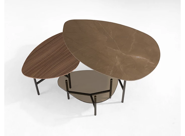 Salontafel NT keramiek hout glas Karat Tables to Love