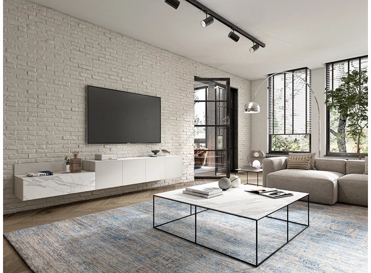 Tv-kast Yumè TVM091L TV090 TV090 structuurlak keramiek Crest