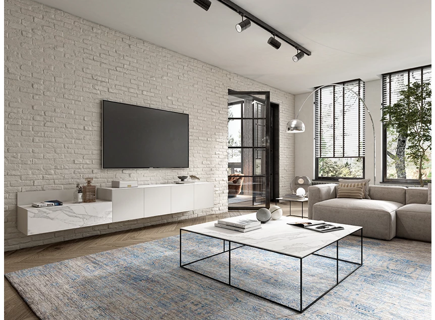 Tv-kast Yumè TVM091L TV090 TV090 structuurlak keramiek Crest