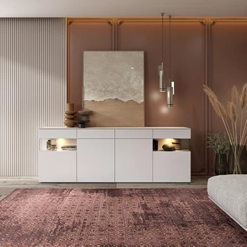 Sfeerfoto Dressoir EWG241 matte lak Karat Crest