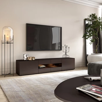 Sfeerfoto Tv-kast Q240 matte lak Karat Crest