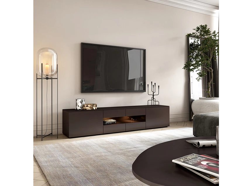 Sfeerfoto Tv-kast Q240 matte lak Karat Crest