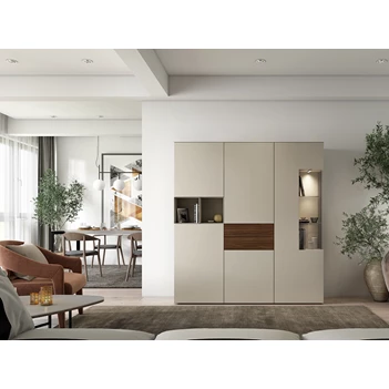 Sfeerfoto Legkast GWG186 matte lak walnoot Karat Crest