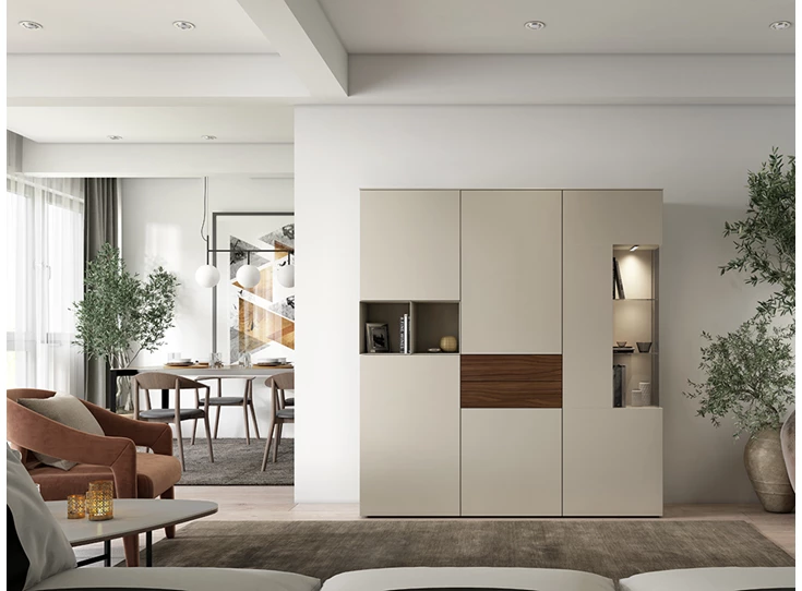 Sfeerfoto Legkast GWG186 matte lak walnoot Karat Crest