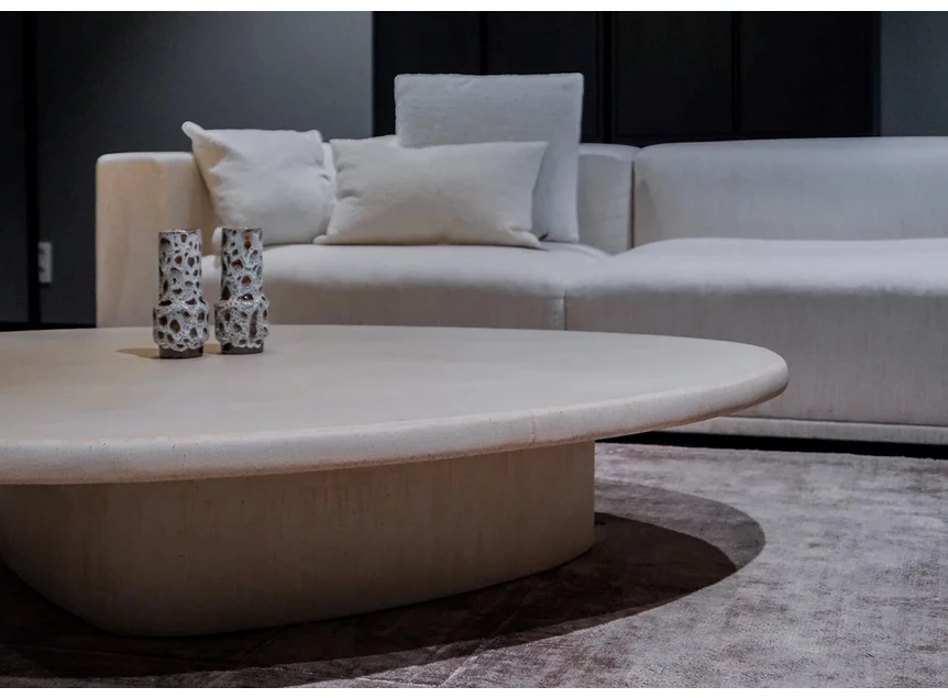 Sfeerfoto Salontafel Callisto keivormig Mortex Liz Tables