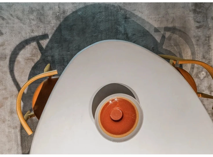 Bovenkant Tafel Callisto keivormig Mortex Liz Tables