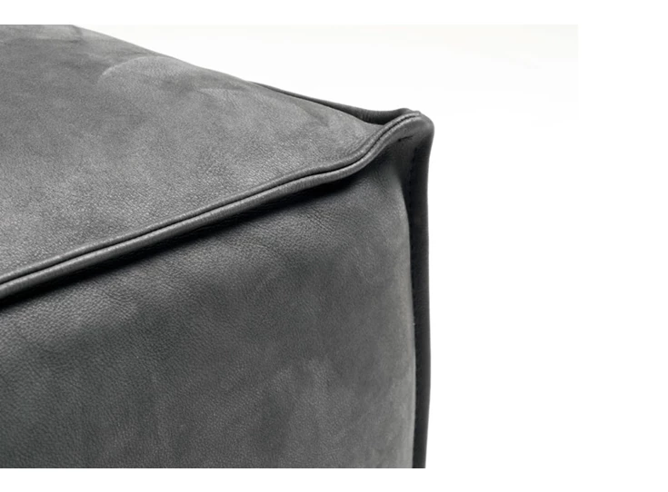 Zijde Hoeksalon Vola met longchair leder grijs Designwerk