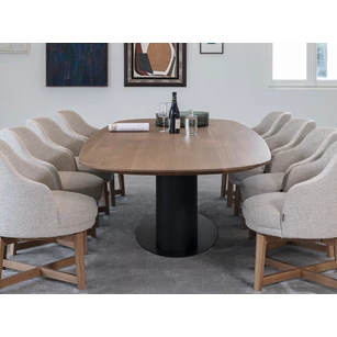 Tafel Bliss bootvorm massief eik Passe Partout