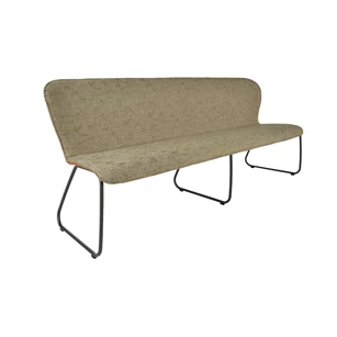 Eetkamerbank Blake 681A combi leder en stof Bert Plantagie