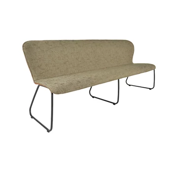 Eetkamerbank Blake 681A combi leder en stof Bert Plantagie