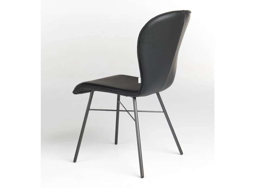 Zijkant Stoel Blake Four 612A leder Bert Plantagie