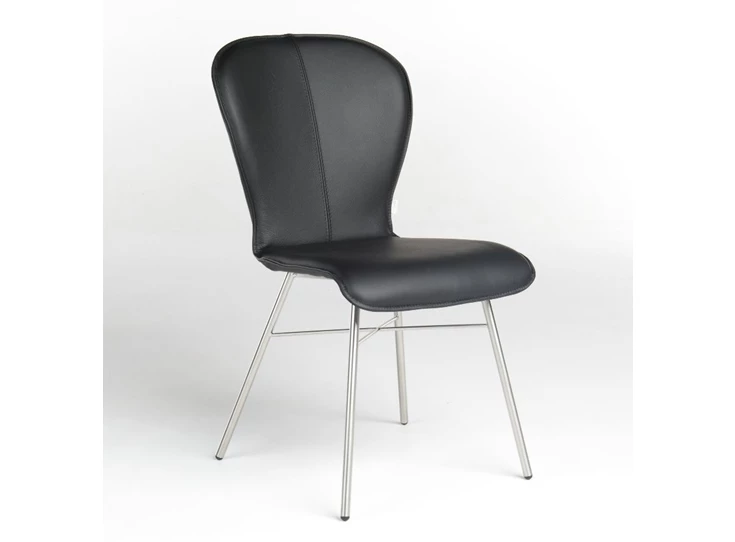 Stoel Blake Four 612A leder rvs Bert Plantagie