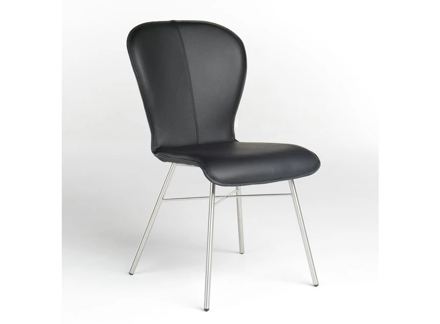 Stoel Blake Four 612A leder rvs Bert Plantagie