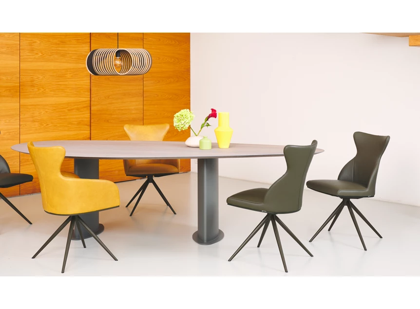 Sfeerfoto Stoel Iuno Statief I13 leder Bert Plantagie