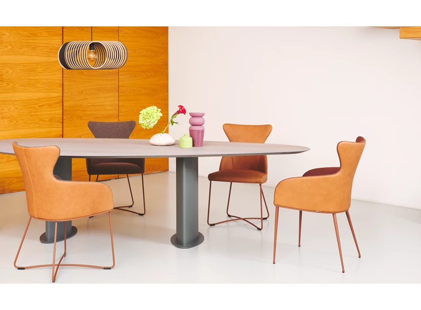 Sfeerfoto Stoel Iuno Slede I11 leder Bert Plantagie