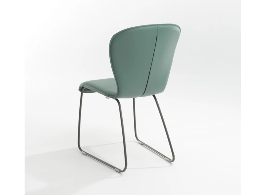 Achterkant Stoel Blake Slede 611A leder Bert Plantagie