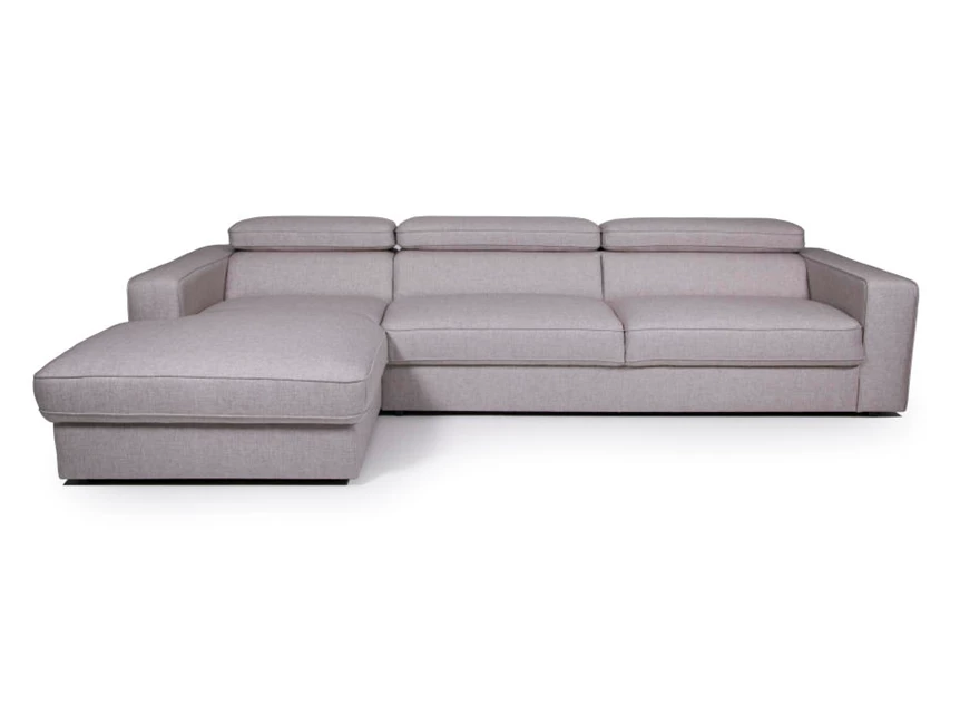 Loop modern landelijk salon belform recor originals stof grijs hoeksalon hoofdsteunen