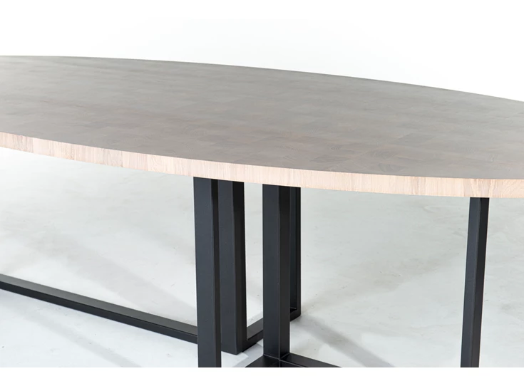 Bladrand Tafel Eris Kopshout ovaal premium eik Bert Plantagie