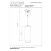 09955-01-30 floris hanglamp zwart lucide track railsysteem pendel technisch