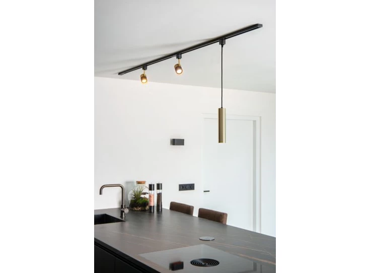 09955-01-02 floris hanglamp sfeerbeeld andere lampen goud track railsysteem pendel