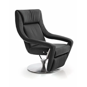 Elektrische relax Yoko No.5 leder zwart Koinor