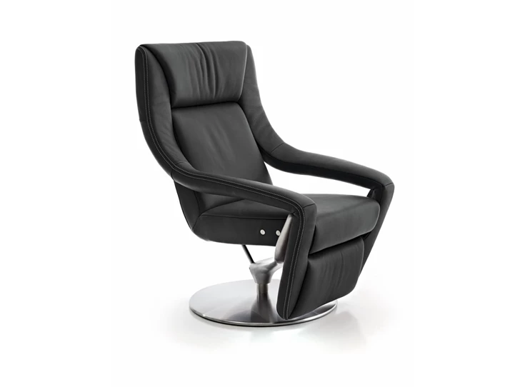 Elektrische relax Yoko No.5 leder zwart Koinor