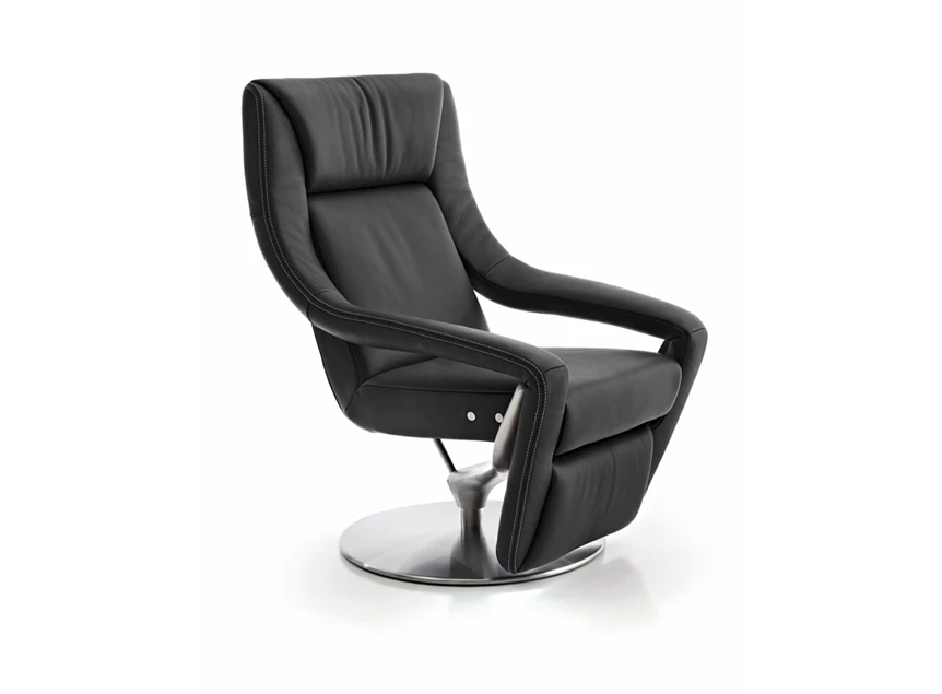 Elektrische relax Yoko No.5 leder zwart Koinor