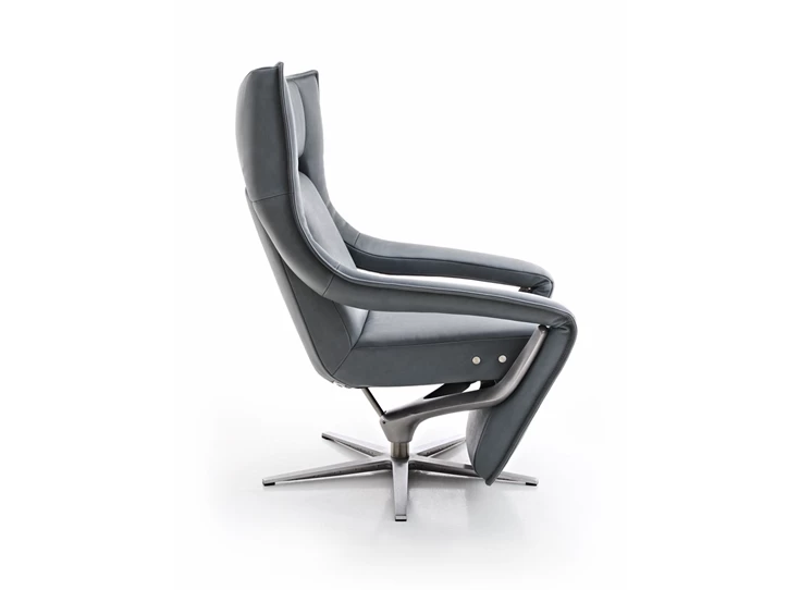 Zijkant Elektrische Relax Yoko No.4 leder Koinor