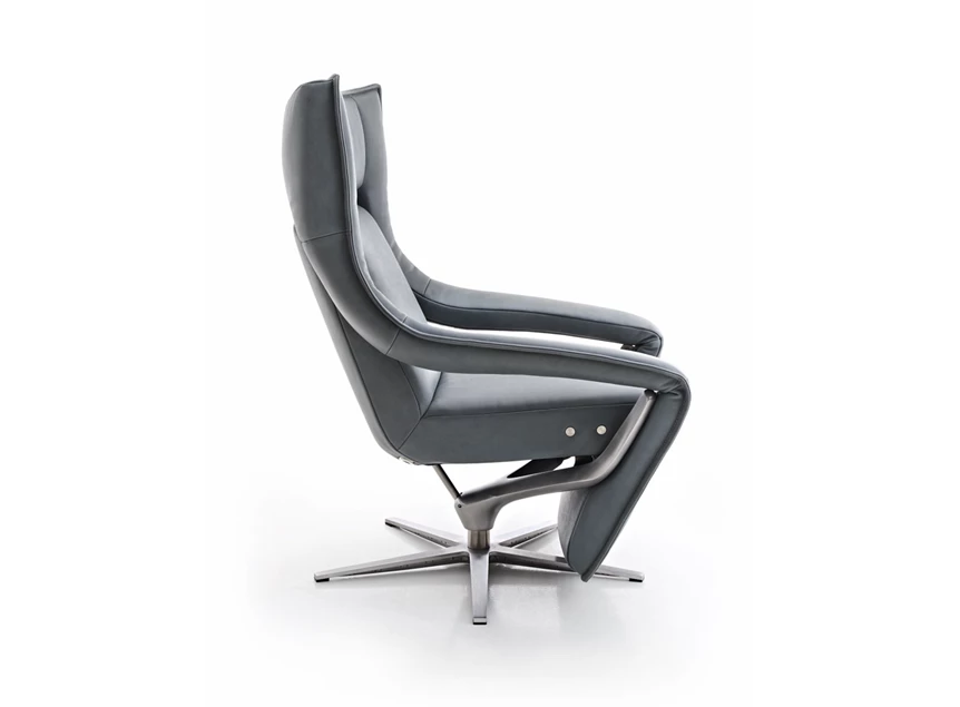 Zijkant Elektrische Relax Yoko No.4 leder Koinor