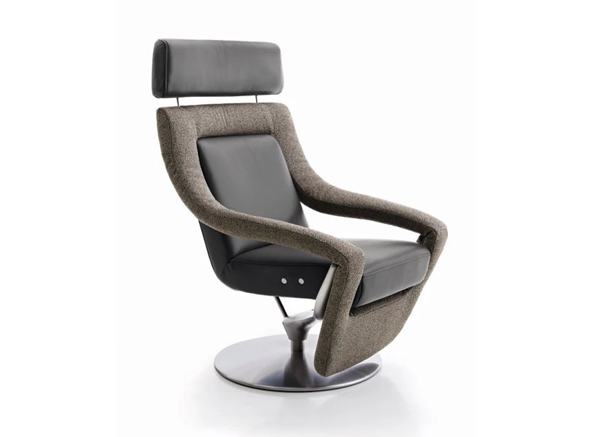 Elektrische Relax Yoko No.3 combi leder stof Koinor