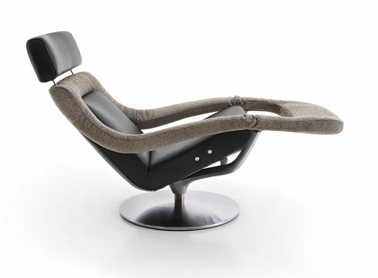 Open Elektrische Relax Yoko No.3 combi leder stof Koinor