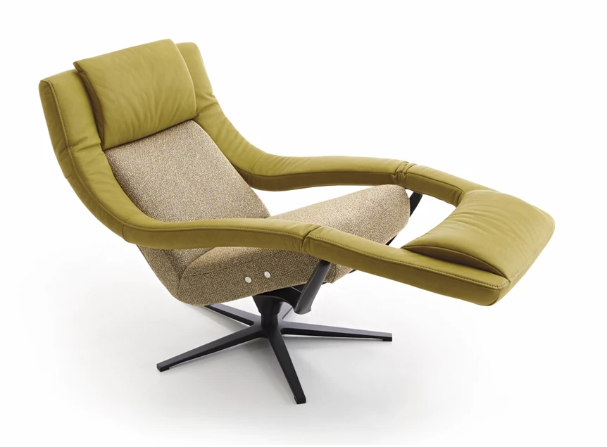 Open Elektrische relax Yoko No.2 combi leder stof Koinor
