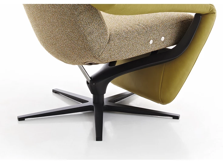 Detail Elektrische relax Yoko No.2 combi leder stof Koinor