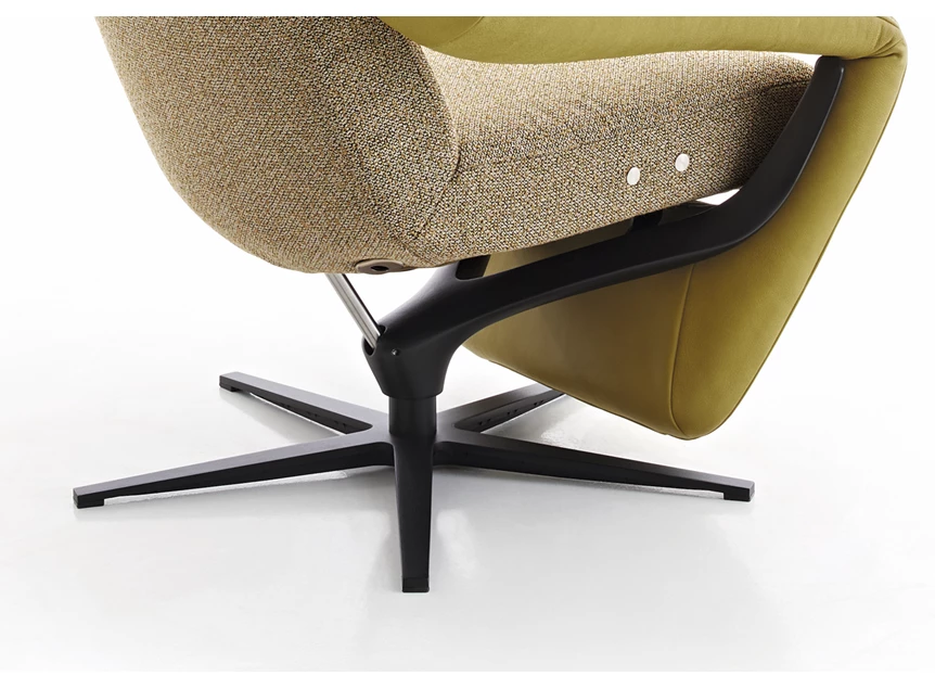 Detail Elektrische relax Yoko No.2 combi leder stof Koinor