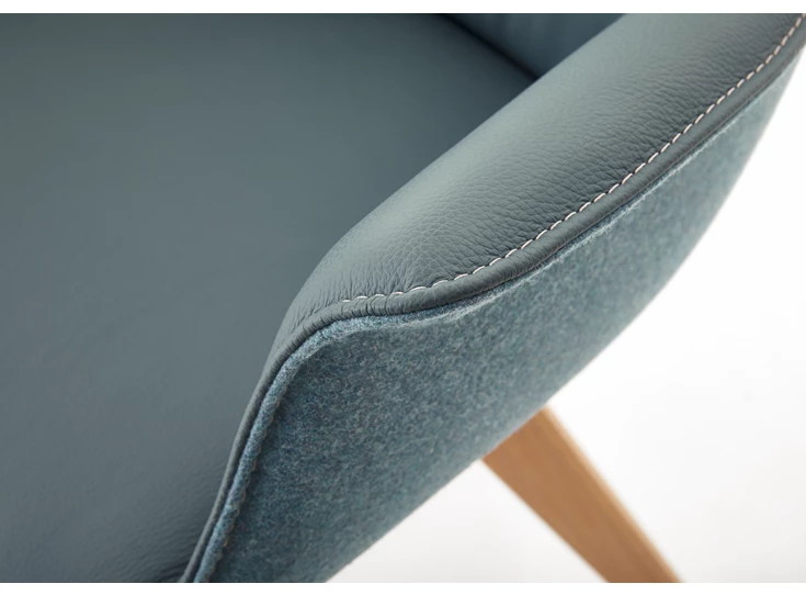 Armstoel detail 1243 Zilean SAVX leder eik Koinor
