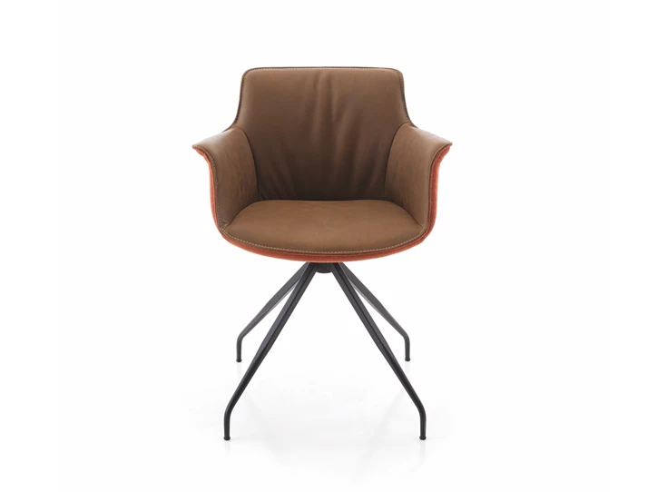 Front Armstoel 1243 Zilean SAYX combi leder stof Koinor