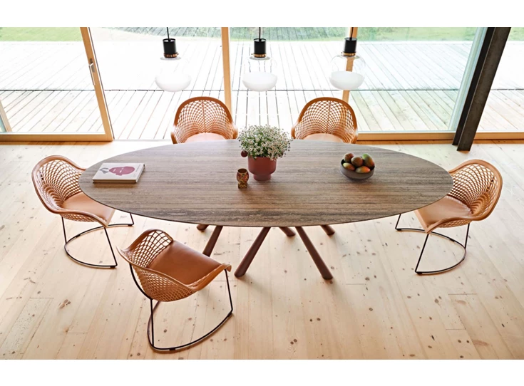 Sfeerfoto Armstoel Guapa P M CU leder MIDJ