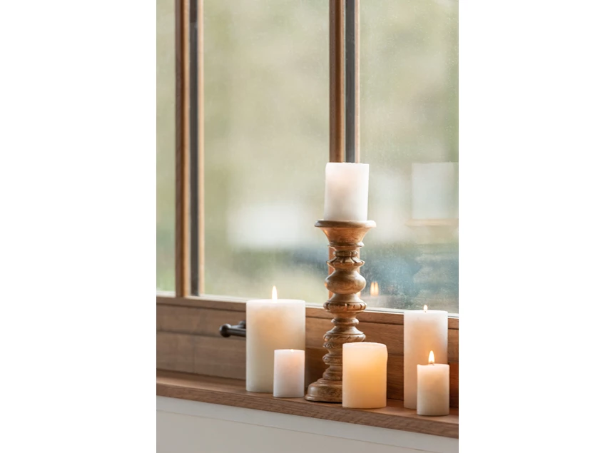 93296 kaars decoratie j-line wit sfeerbeeld