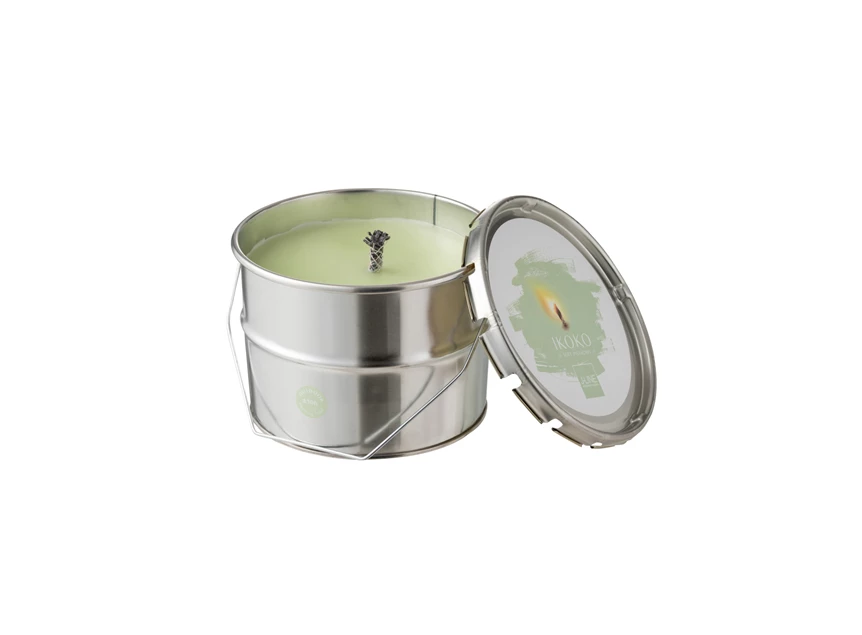 21757 buitenkaars ikoko j-line verfpot metaal muntgroen 50 branduren open