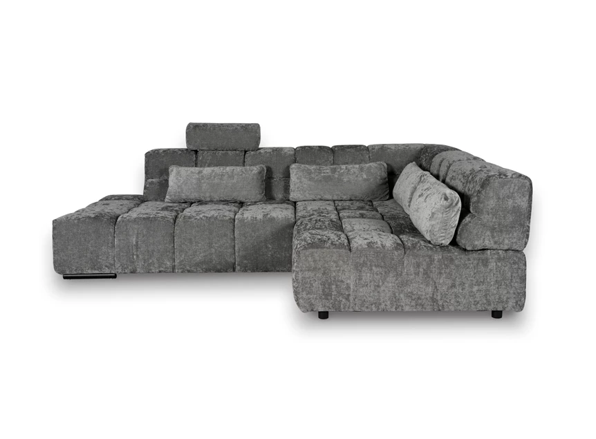 Hoeksalon Temple Designwerk recht grijs