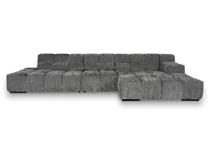 zetel Temple met longchair designwerk stof recht