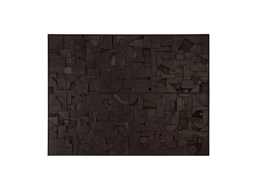Muurdecoratie Bricks Black Wall Art 29996 Ethnicraft