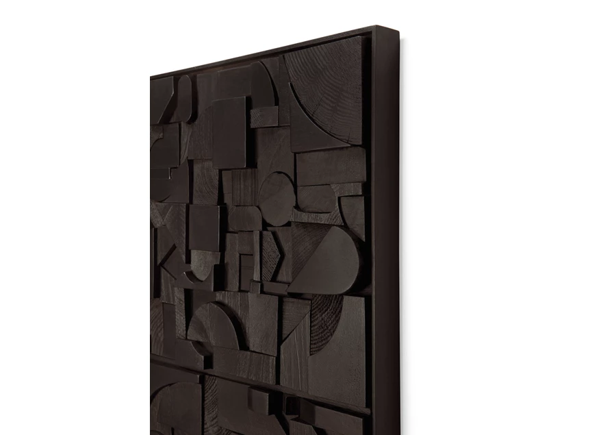 Zijkant Muurdecoratie Bricks Black Wall Art 29996 Ethnicraft
