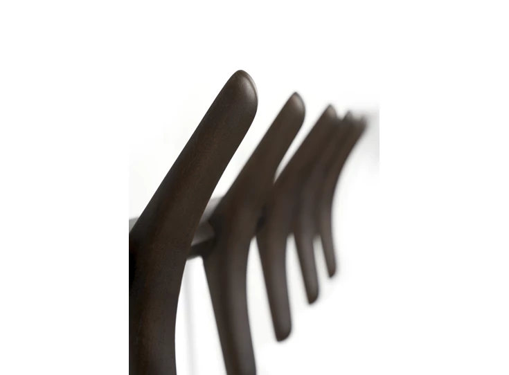 Zijkant Kapstok Mahogany Pi Wall Coat Rack 29782 Ethnicraft