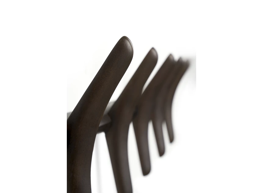 Zijkant Kapstok Mahogany Pi Wall Coat Rack 29782 Ethnicraft