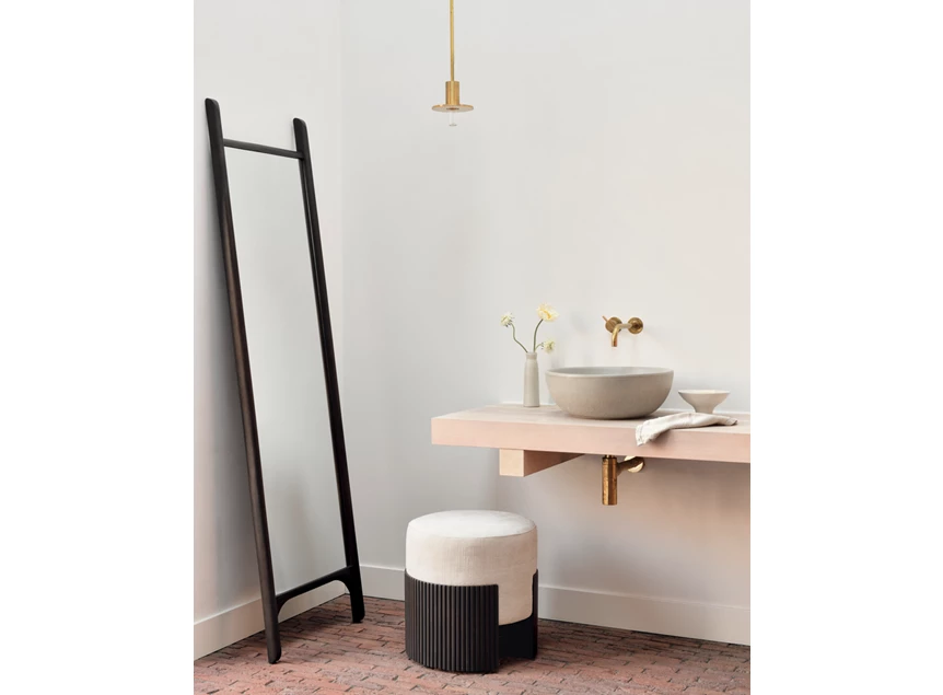 Sfeerfoto Spiegel Mahogany Pi Dark Brown Floor Mirror 29781 Ethnicraft