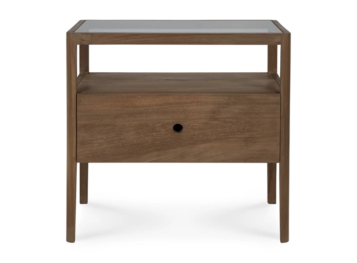 Nachttafel Reclaimed Teak Spindle Bedside Table 14175 Ethnicraft